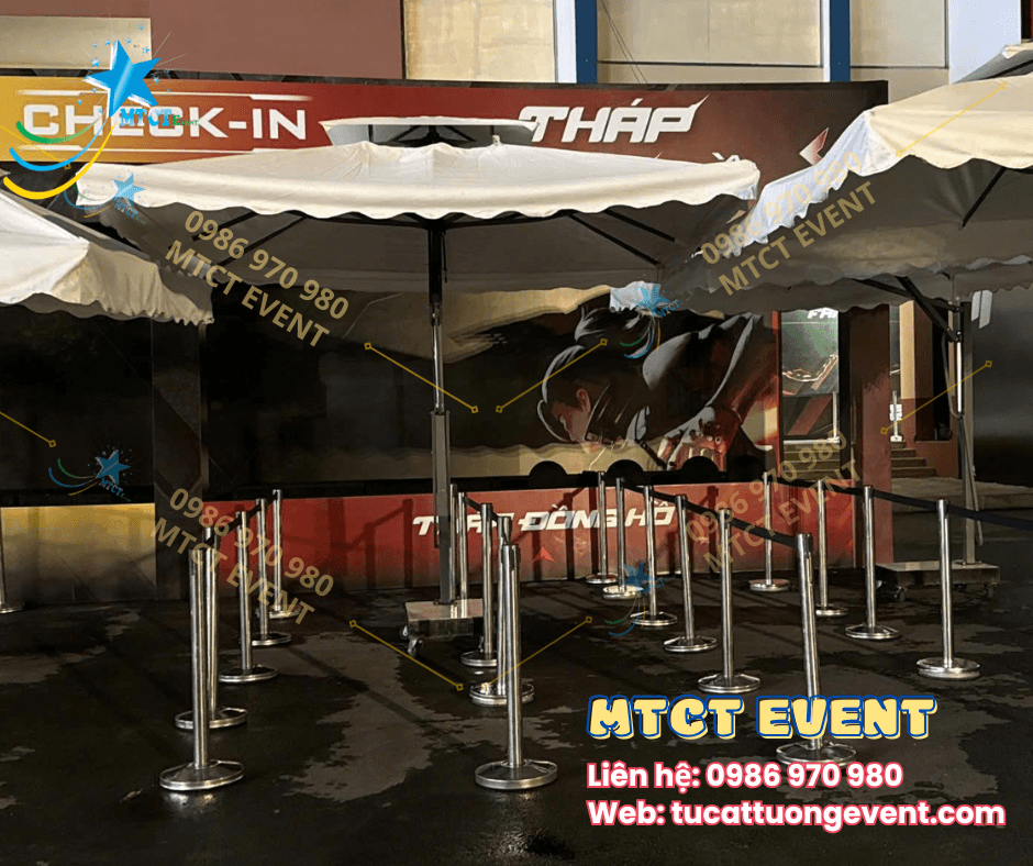 Trụ Barrier dây kéo 3