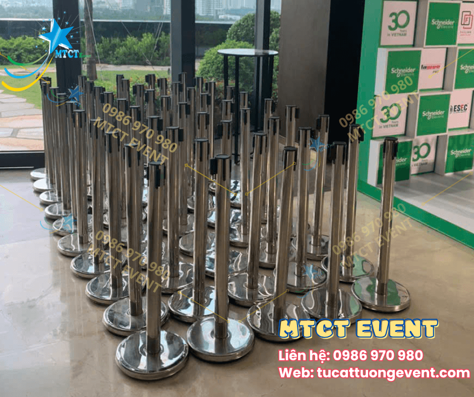 Trụ Barrier dây kéo 6