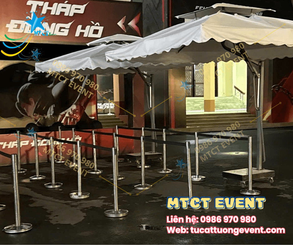 Trụ Barrier dây kéo 4