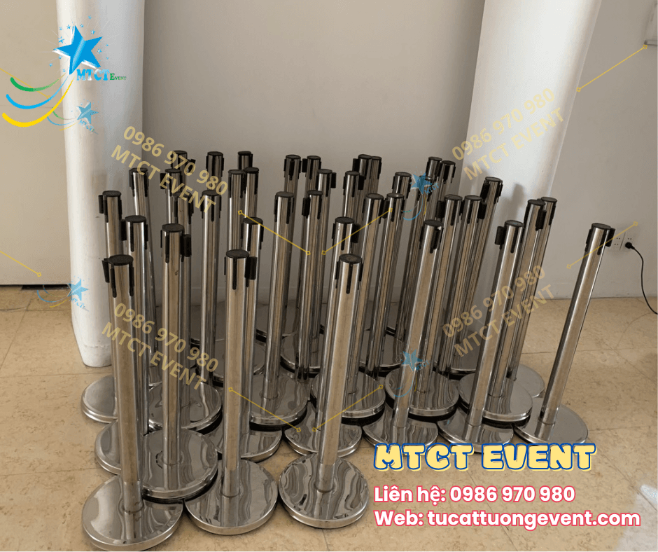 Trụ Barrier dây kéo 2
